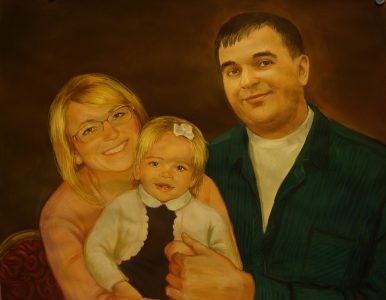 Семейный портрет на заказ.  Худ. М.Л. Медовикова