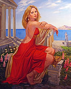 Портрет античной красавицы