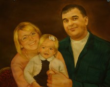 Семейный портрет с дочкой