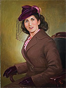 Портрет дамы по фото 1940-х
