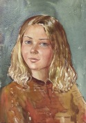 Акварельный портрет дочери Анастасии