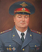 Портрет полковника маслом.